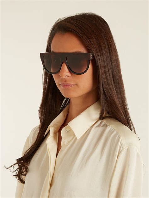 celine thin shadow sunglasses replica|celine eyewear rectangular sunglasses.